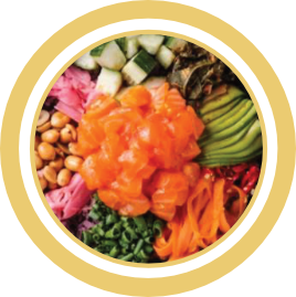 Fuji Poke Bowls  Firecracker Salmon Bowl