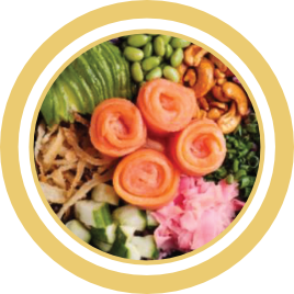 Fuji Poke Bowls  Smoked Trout Bowl