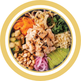 Fuji Poke Bowls Seared Chicken Bowl