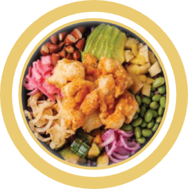 Fuji Poke Bowls Tempura Prawn Bowl