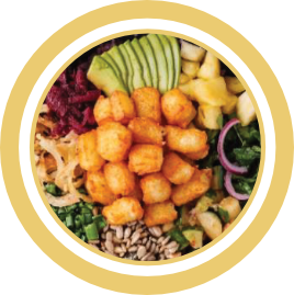 Fuji Poke Bowls Fried Halloumi Bowl